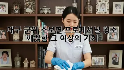 대구 군위 소보면 프로페셔널 청소 ✨ 깨끗함 그 이상의 가치!